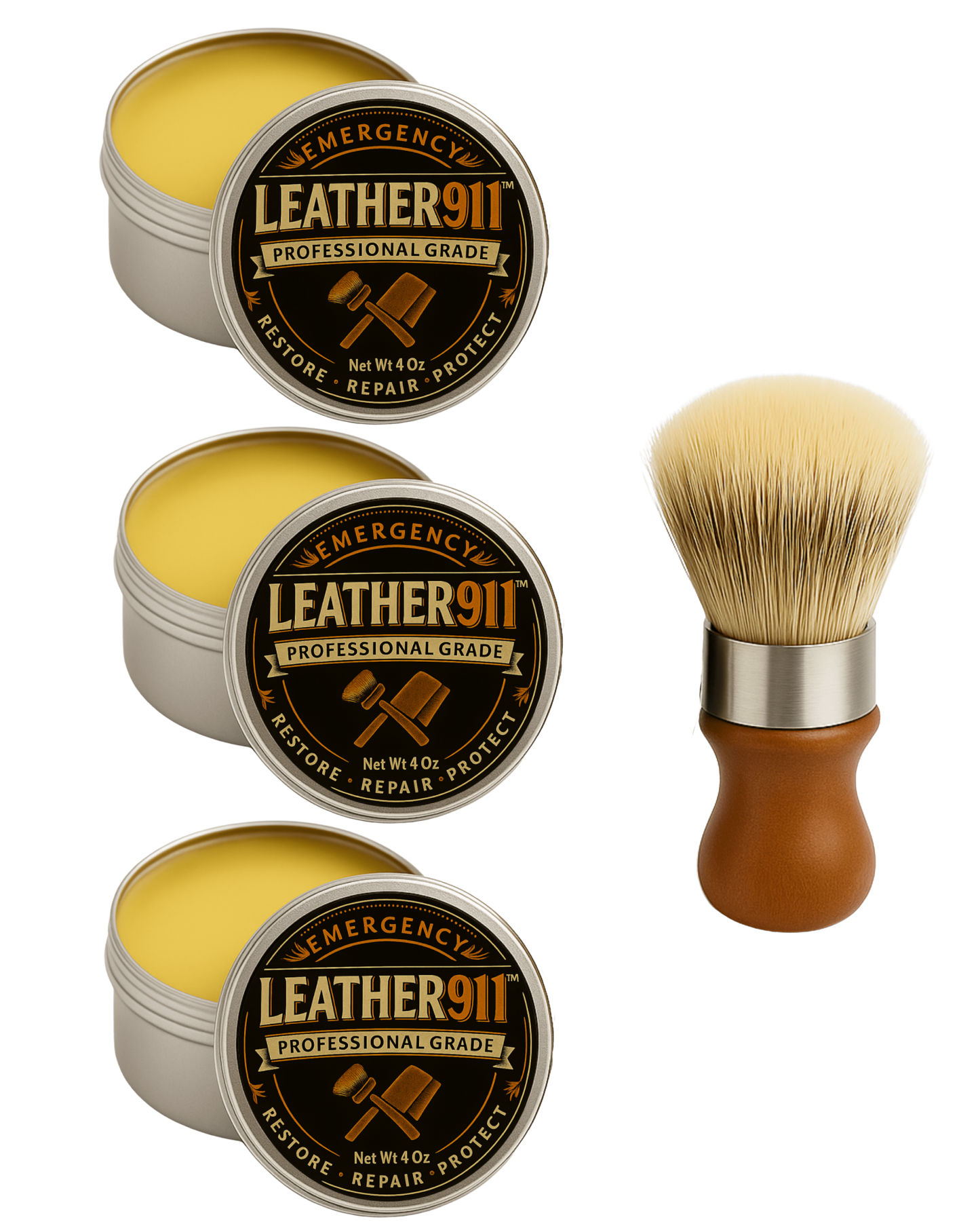 3x Leather911 Kit