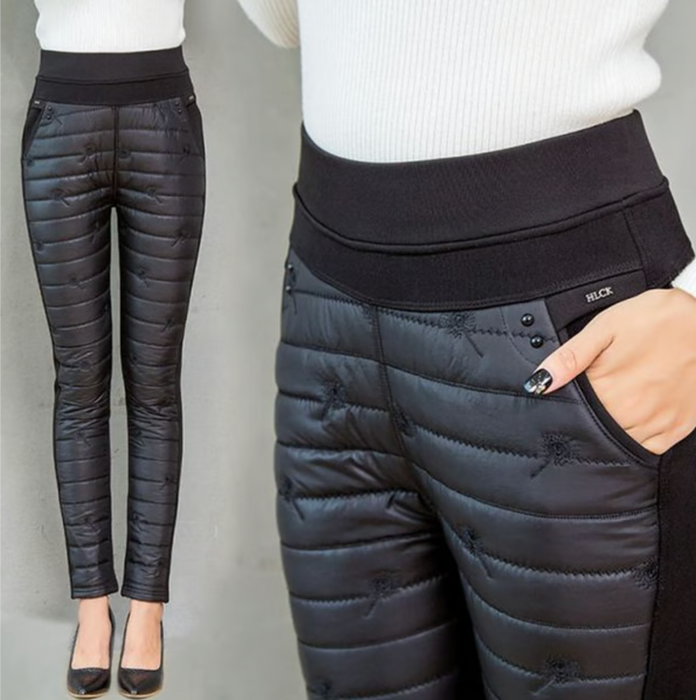 High Waist Puffer Pants