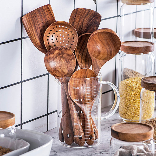 Non-Toxic Teak Wood Kitchen Utensils